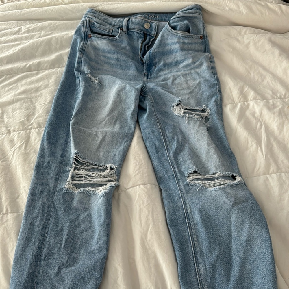 american eagle boyfriend jeans size 6 stretchy